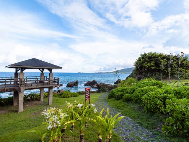 堺橋休息區：海邊涼亭